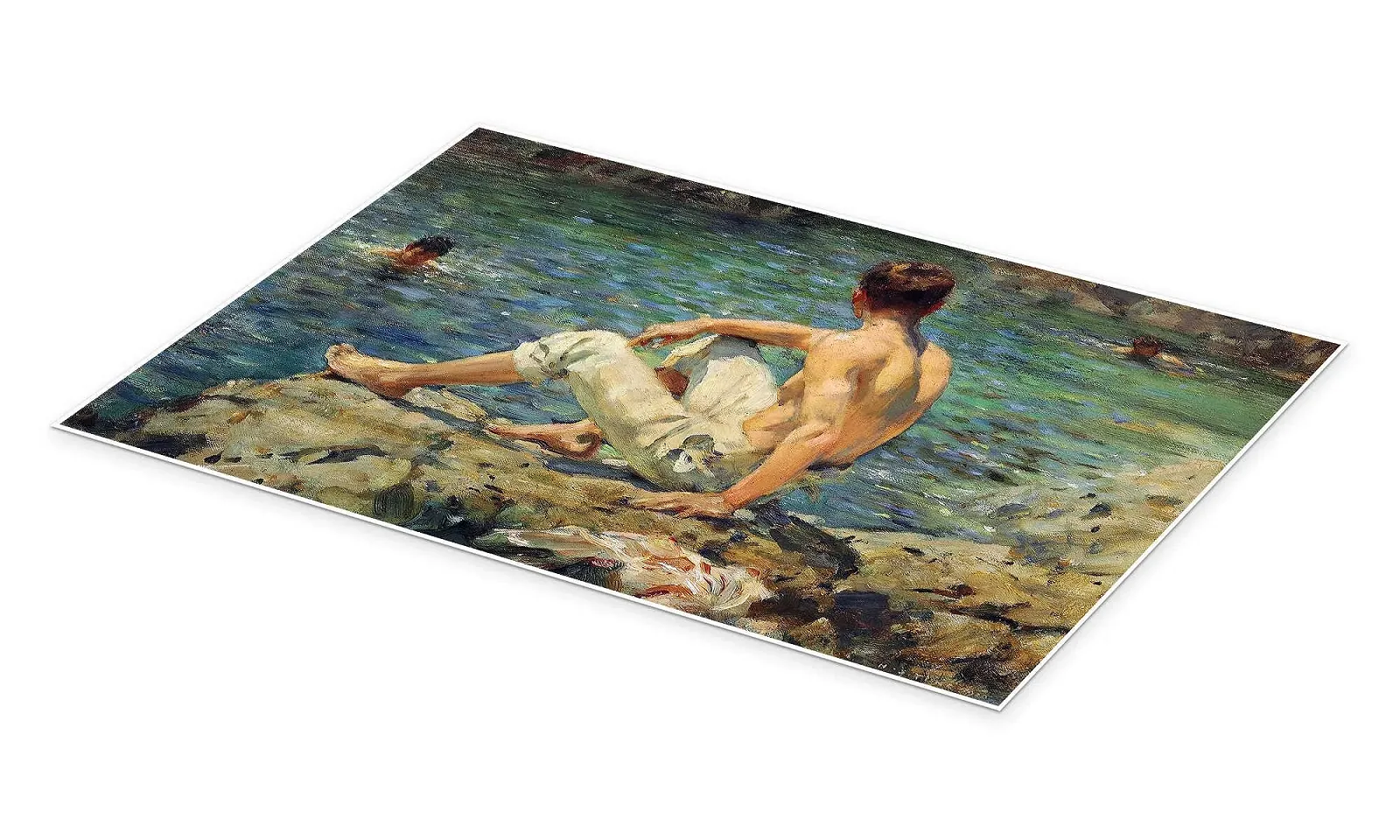 Постер Henry Scott Tuke Green and Gold 60 x 40 см Импрессионизм, фото №2