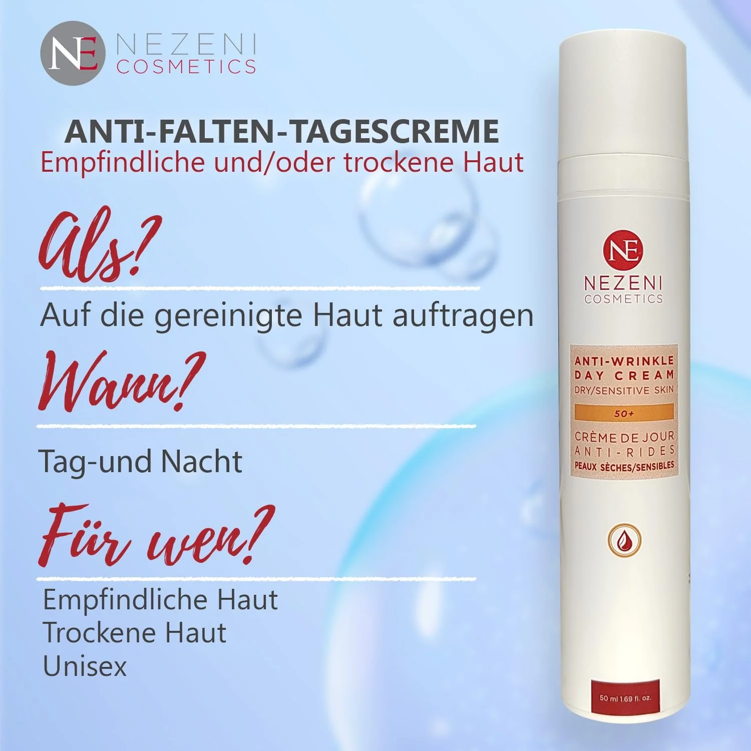 Крем для обличчя Nezeni Anti-Wrinkle від зморшок з 16 активними інгредієнтами, фото №6 Крем для обличчя Nezeni Anti-Wrinkle від зморшок з 16 активними інгредієнтами, фото №6