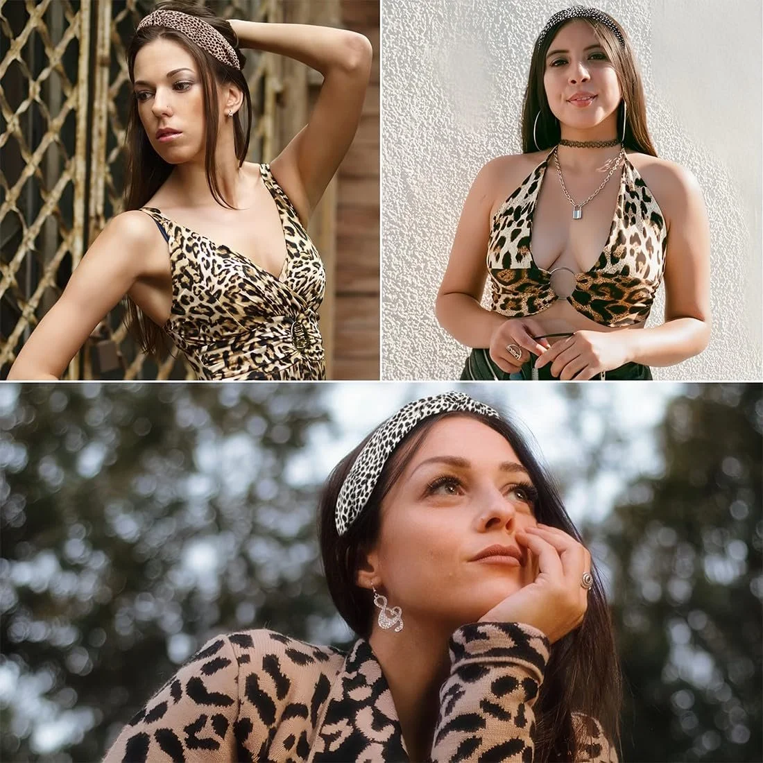 Обруч на голову Вузол Леопардовий принт, фото №6