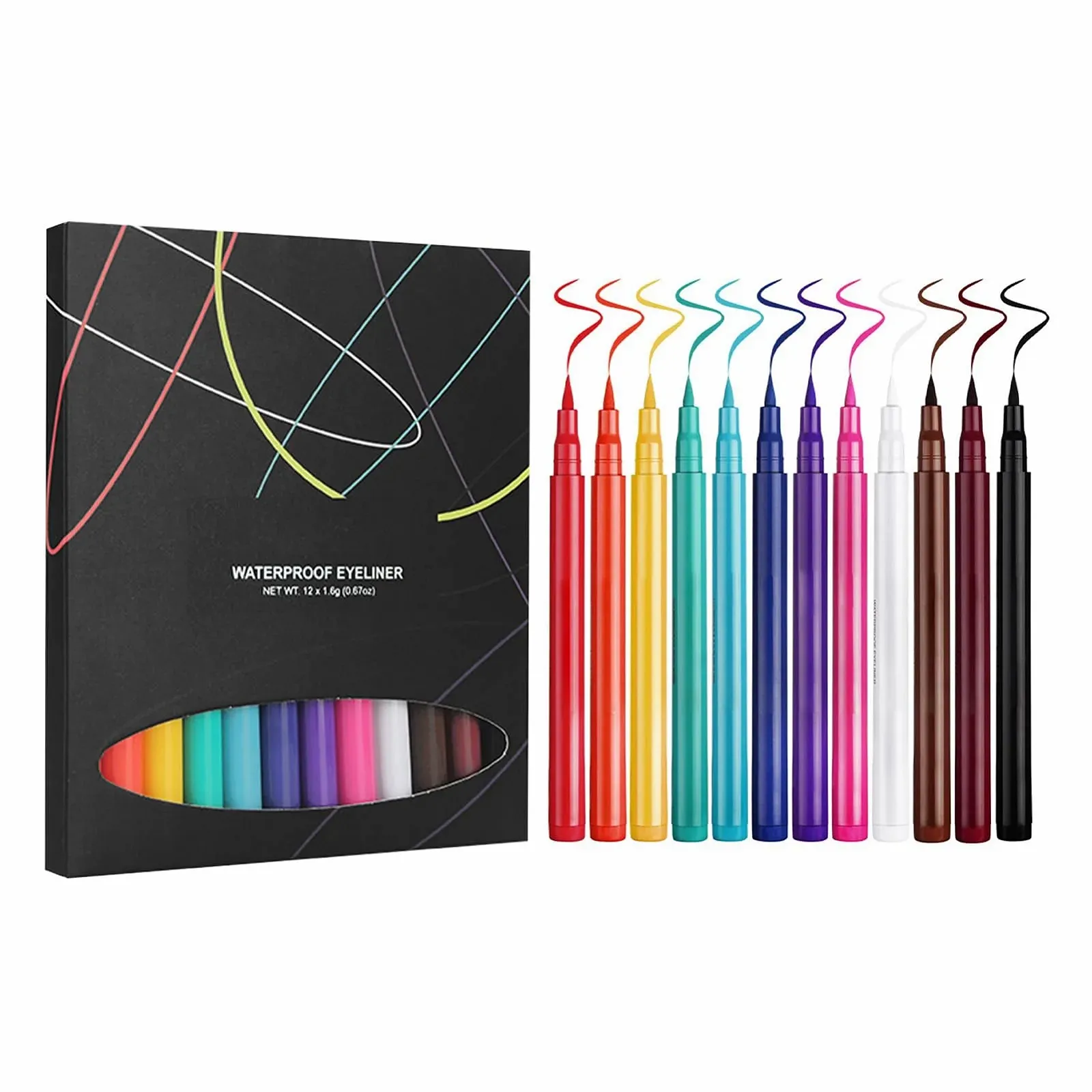 Цветная жидкая Подводка для глаз, высокопигментированный, фото №7 Цветная жидкая Подводка для глаз, высокопигментированный, фото №7