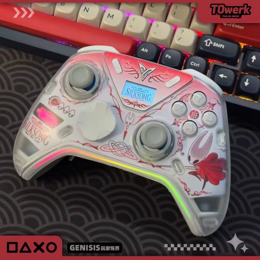 Геймпад FlyDigi APEX 5 White + док-станция + наклейки Hollow Knight, фото №5 Геймпад FlyDigi APEX 5 White + док-станция + наклейки Hollow Knight, фото №5