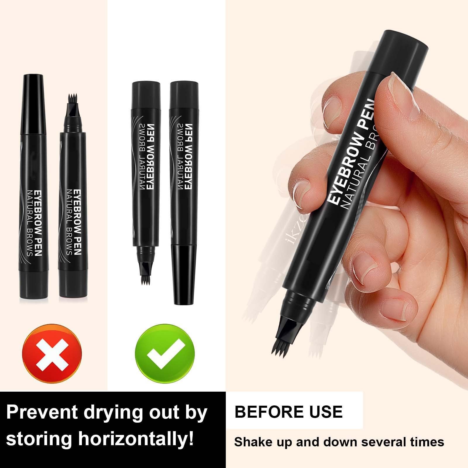 Олівець для брів Magic Tattoo 4 Gabelspitze Microblading Wasserfest Браун, фото №6