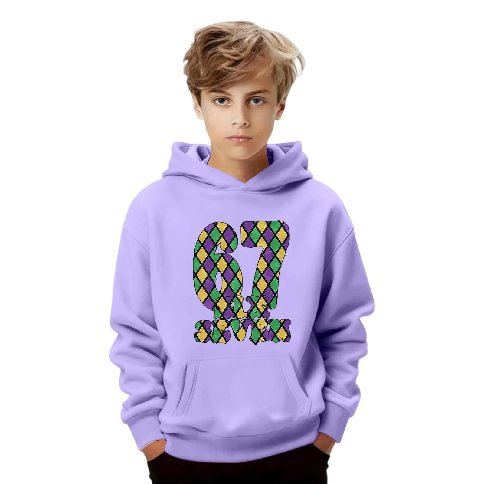 Худі для дівчинки 67 з карнавальним візерунком, фото №2