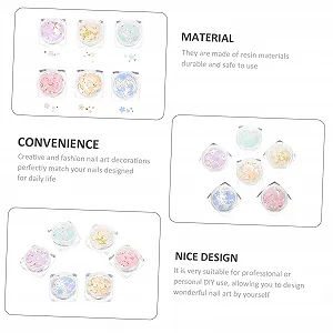 Украшения для ногтей Цветы 3D FRCOLOR 24 коробки Жемчуг Стальные шарики synthetic.ua - Фото 1