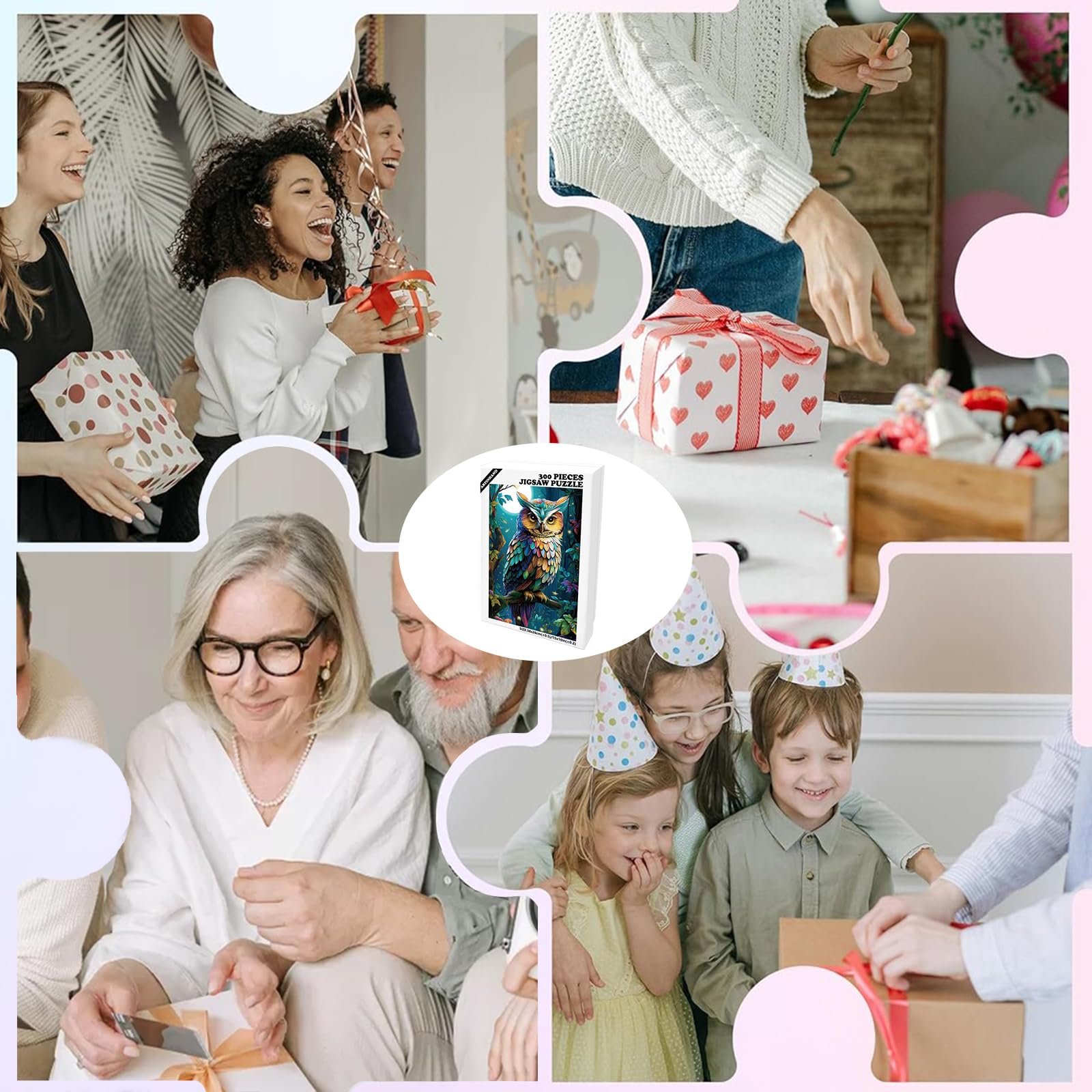 Пазл Colourful Mystical Owl 300 деталей, фото №4 Пазл Colourful Mystical Owl 300 деталей, фото №4