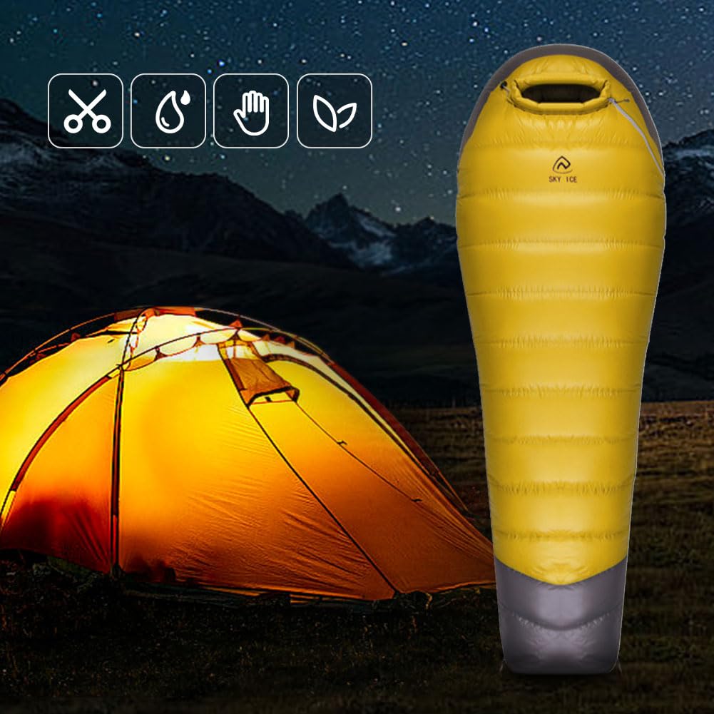 Спальний мішок JUCHRZEY Ultralight Thermal Goose Down Waterproof Portable, фото №3