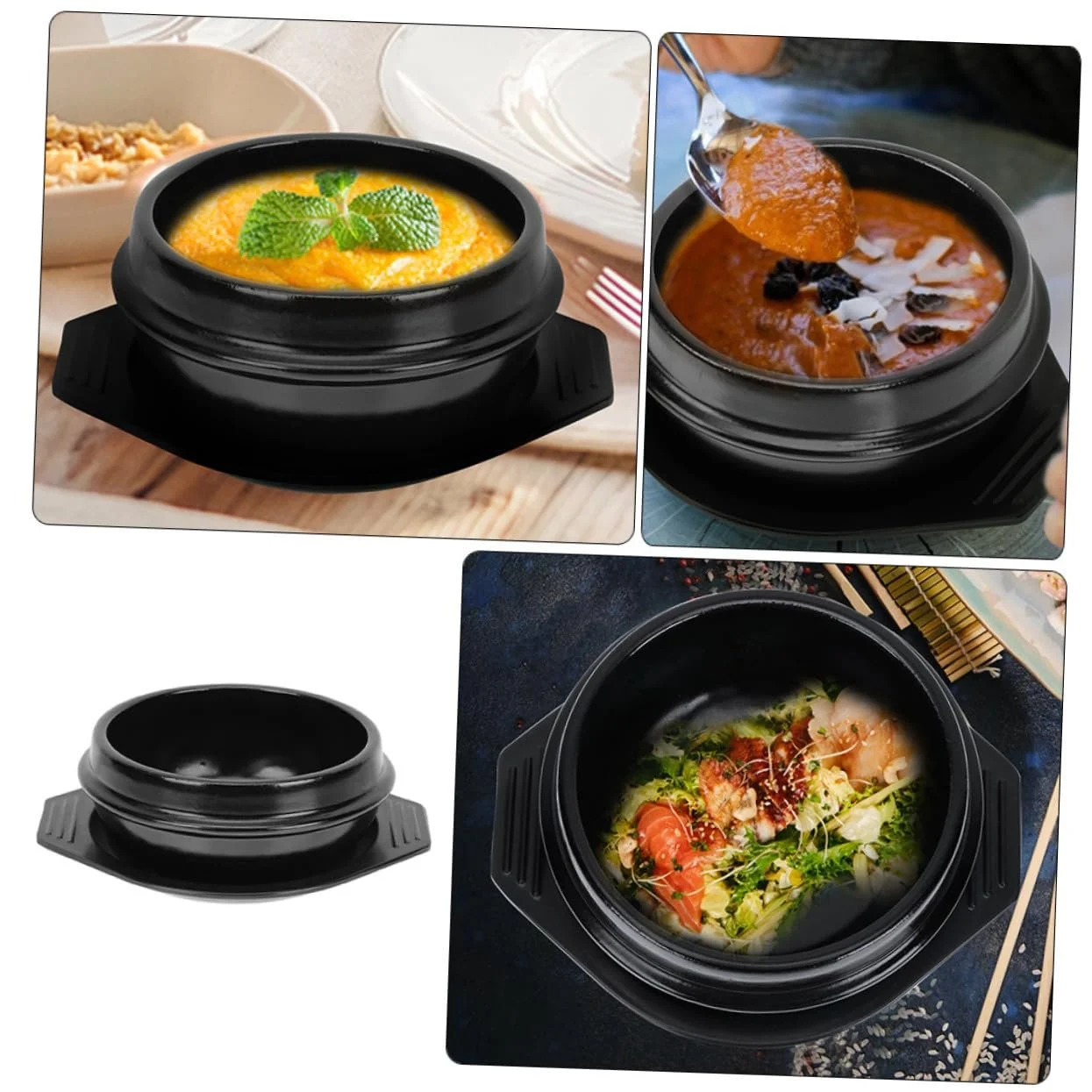 Кастрюля GALPADA керамическая термостойкая с ручками, фото №7