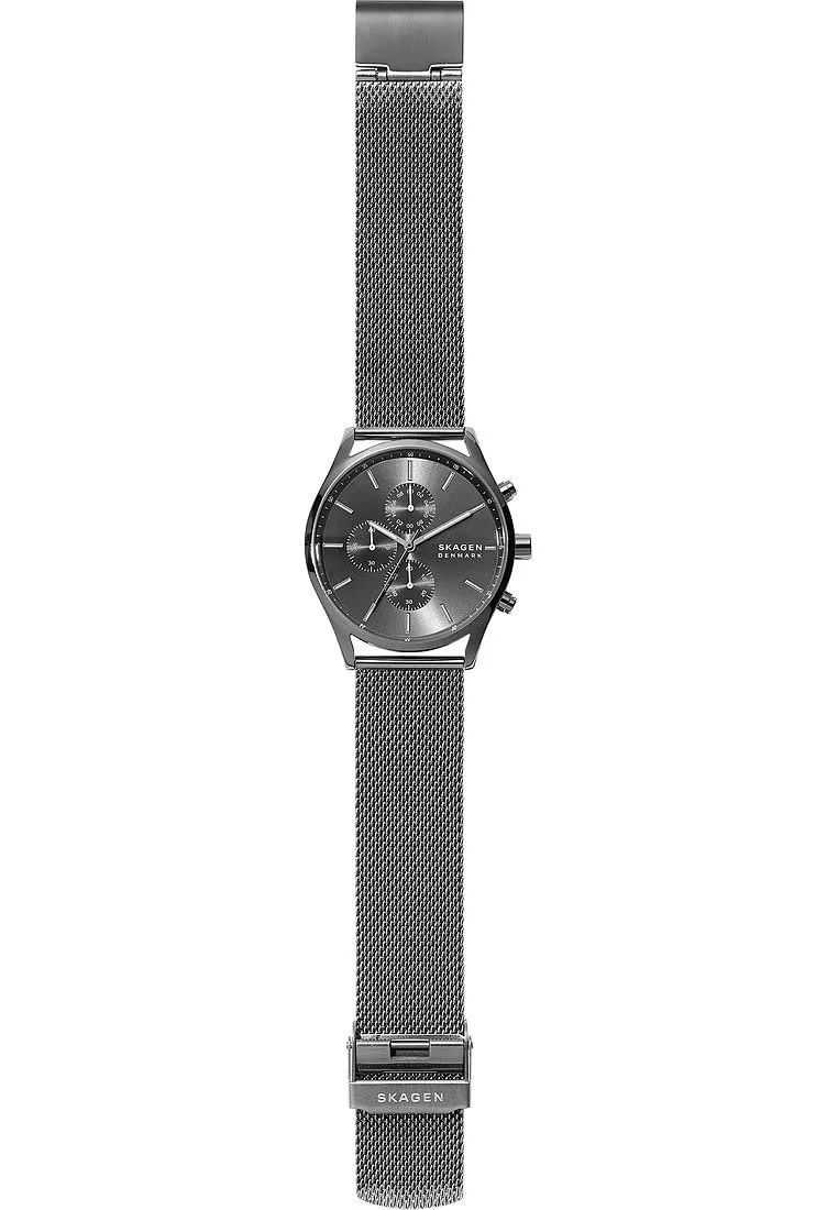 Часы SKAGEN Holst Мужские, кварцевый хронограф с браслетом из нержавеющей стали или кожи, фото №3 Часы SKAGEN Holst Мужские, кварцевый хронограф с браслетом из нержавеющей стали или кожи, фото №3