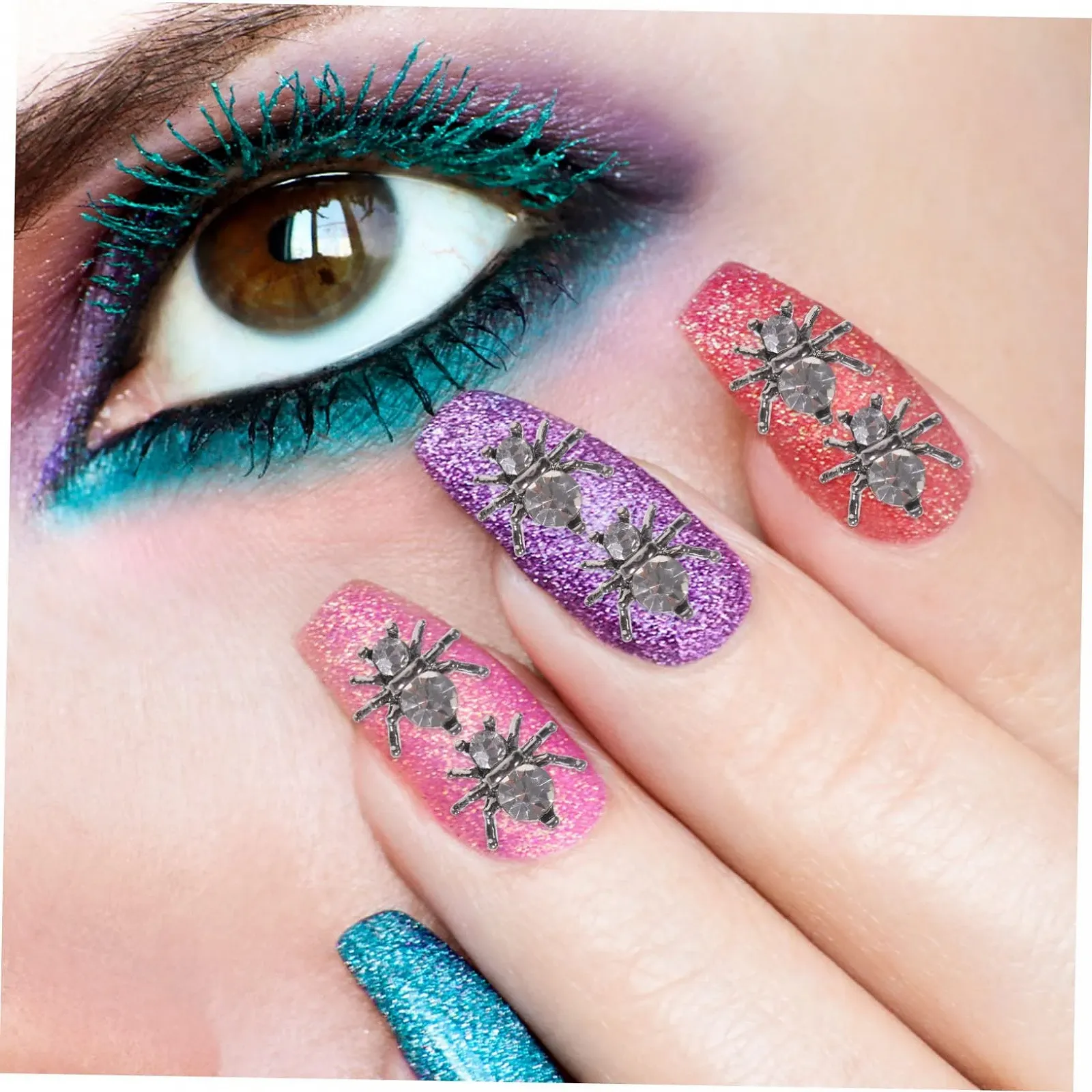 Подвеска для ногтей Healeved Паук 200 шт. Кристалл, фото №6