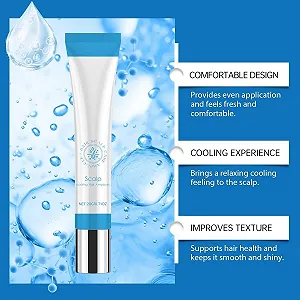 Ампула для волос Scalphy, сыворотка для волос с роликовой ручкой и охлаждающим эффектом, сохраняет кожу головы чистой, не жирная, улучшает блеск волос synthetic.ua - Фото 1