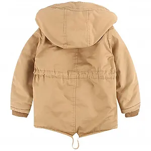 Детская куртка с капюшоном Amropi для мальчиков с флисовой подкладкой, парка, верхняя одежда для детей 3-10 лет synthetic.ua - Фото 1