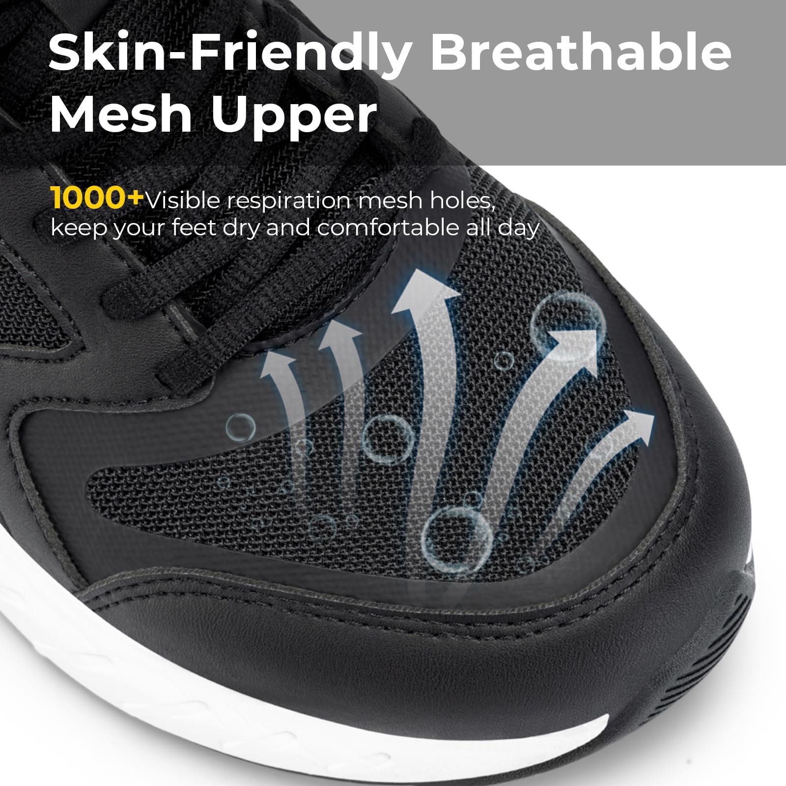 Кросівки FitVille Чоловічі для бігу, дуже широкі, на липучках, дихаючі, фото №6