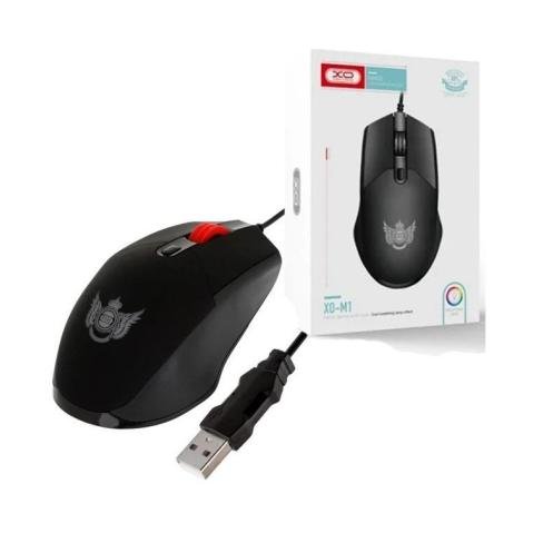 Мышка XO M1 RGB USB Black (XO-M1-BK), фото №1 Мышка XO M1 RGB USB Black (XO-M1-BK), фото №1