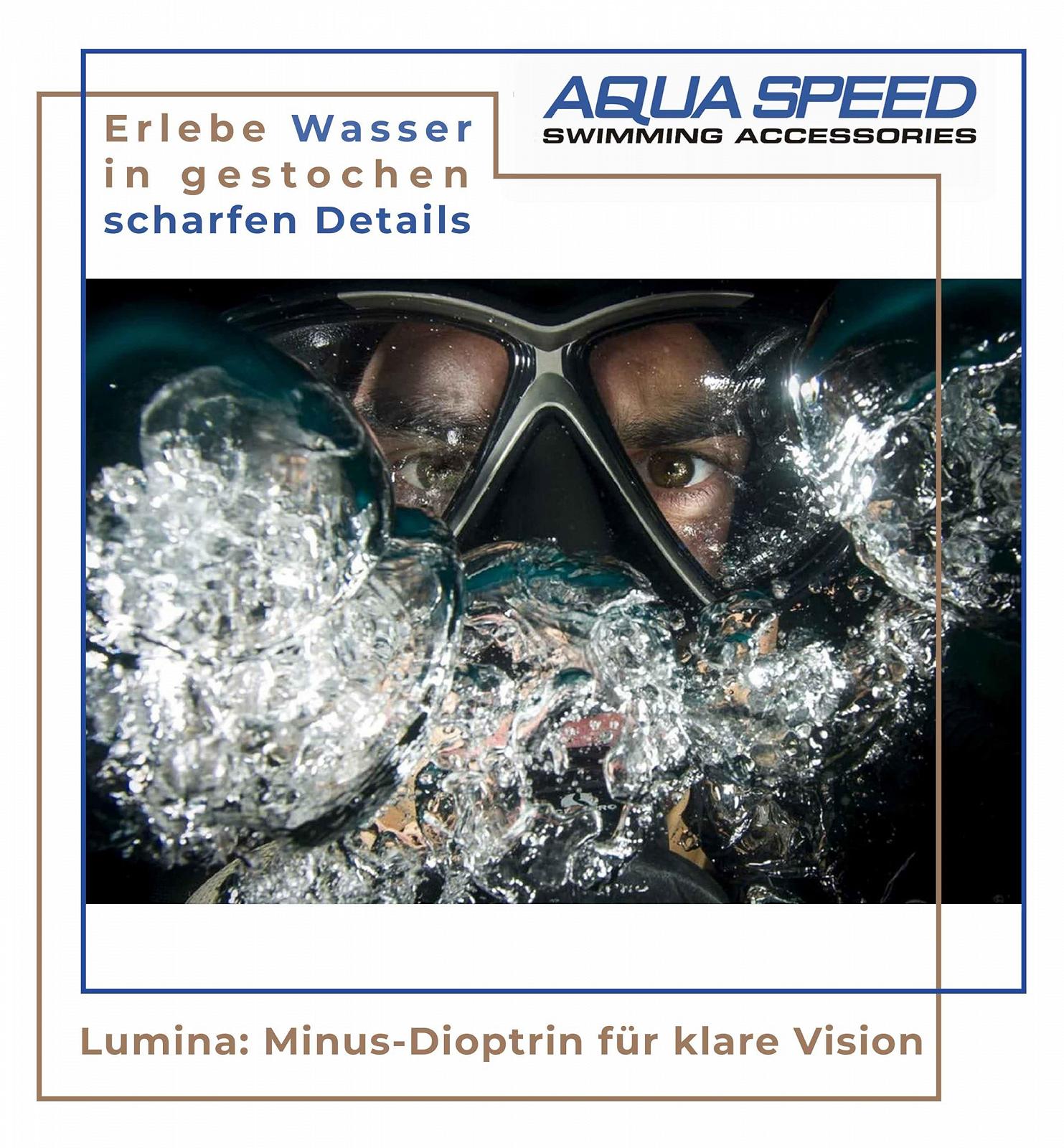 Маска для дайвінгу Aqua Speed Vision з діоптріями, фото №6