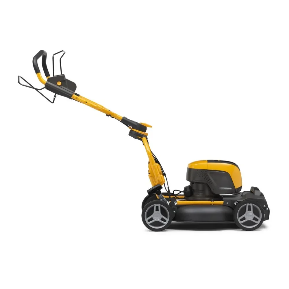 Аккумуляторная газонокосилка Stiga Multiclip 547e Kit / 1300W / 48V 4Ah / до 500 м² / 45 см ширина скашивания / Желтый-черный, фото №4 Аккумуляторная газонокосилка Stiga Multiclip 547e Kit / 1300W / 48V 4Ah / до 500 м² / 45 см ширина скашивания / Желтый-черный, фото №4