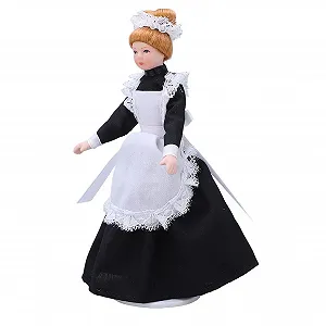Кукла Tbest Dollhouse Victorian Maid 1:12 гибкая подвижная керамическая девушка ручной работы цена на synthetic.ua - Фото 1 Кукла Tbest Dollhouse Victorian Maid 1:12 гибкая подвижная керамическая девушка ручной работы synthetic.ua - Фото 1