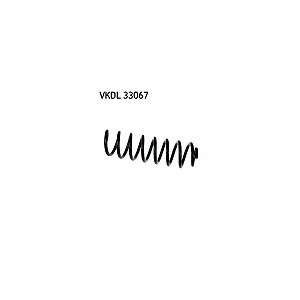 Пружина подвески SKF VKDL 33067, задняя ось - Фото 1