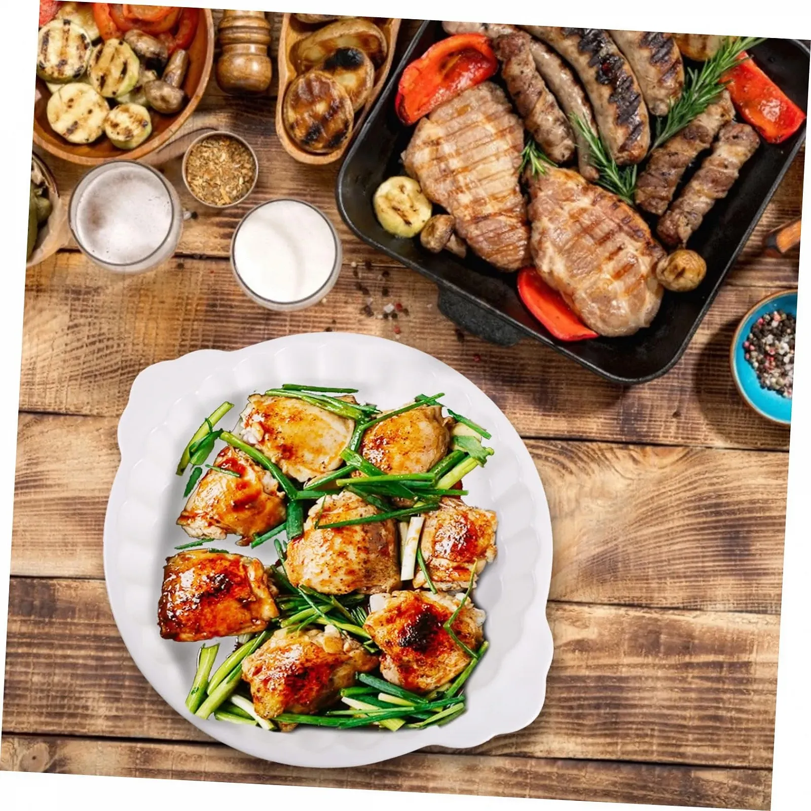 Форма для запікання VALICLUD керамічна кругла White, фото №8 Форма для запікання VALICLUD керамічна кругла White, фото №8