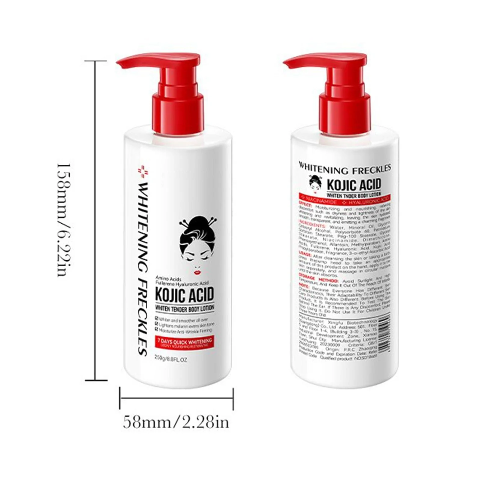 Крем для вибілювання шкіри, Лосьйон для тіла з койєвою кислотою, Крем для тіла для вибілювання пахв, фото №7