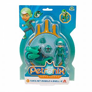 Фигурка Игровая Giochi Preziosi Petronix Defender Tim and Shell - E, Миссия с мотоциклом и съемным рюкзаком, 7 см, Супергерой, Трансформируемая для детей от 3 лет synthetic.ua - Фото 1