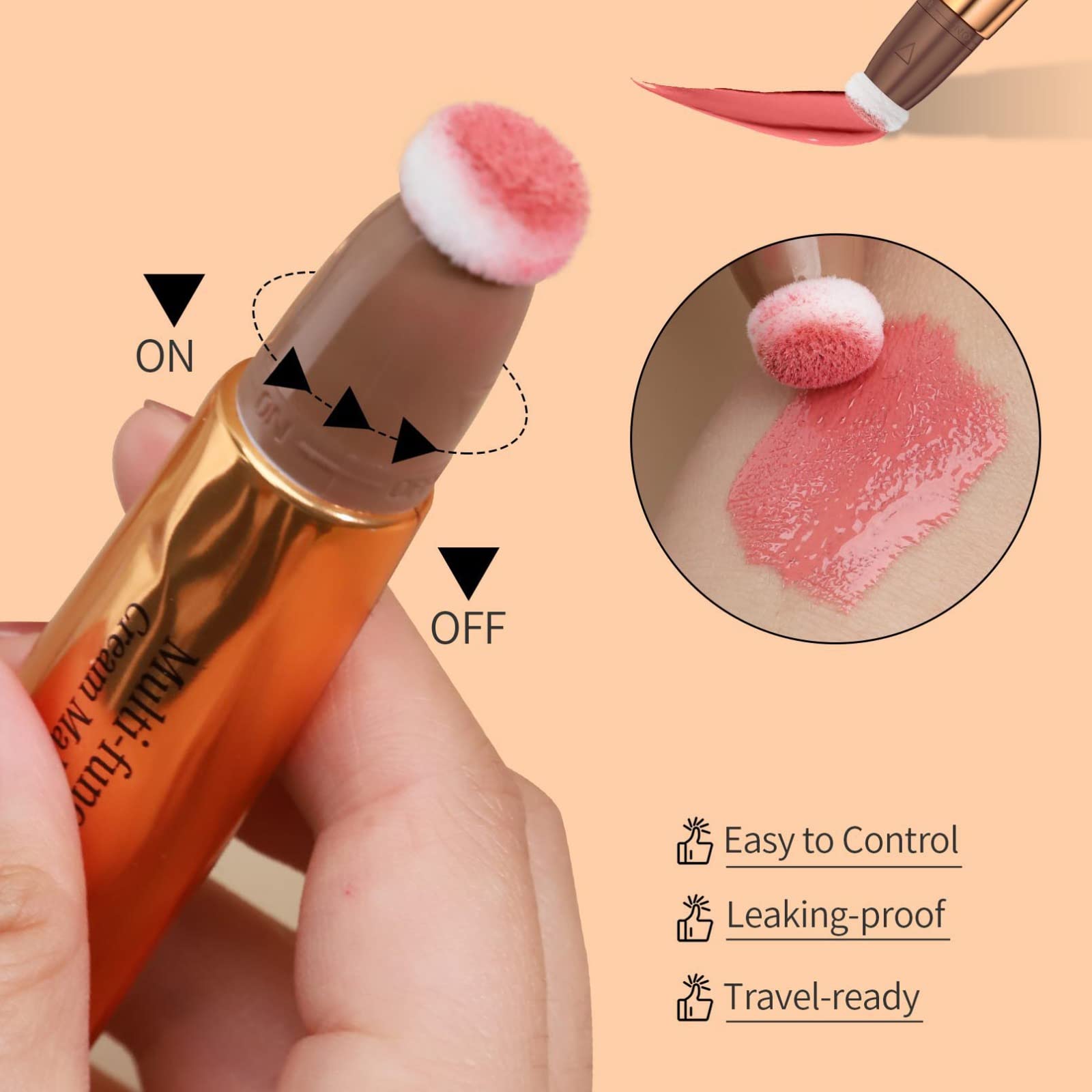 Палочка румян Ofanyia Beauty Wand 04 Персиковый румянец, фото №3