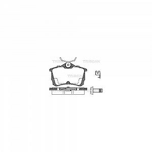 Комплект гальмівних колодок, дискове гальмо TRISCAN 8110 40006 для HONDA, задня вісь - Фото 1
