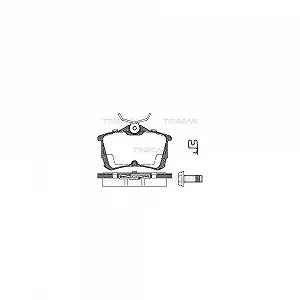 Комплект тормозных колодок, дисковый тормоз TRISCAN 8110 40006 для HONDA, задний мост - Фото 1