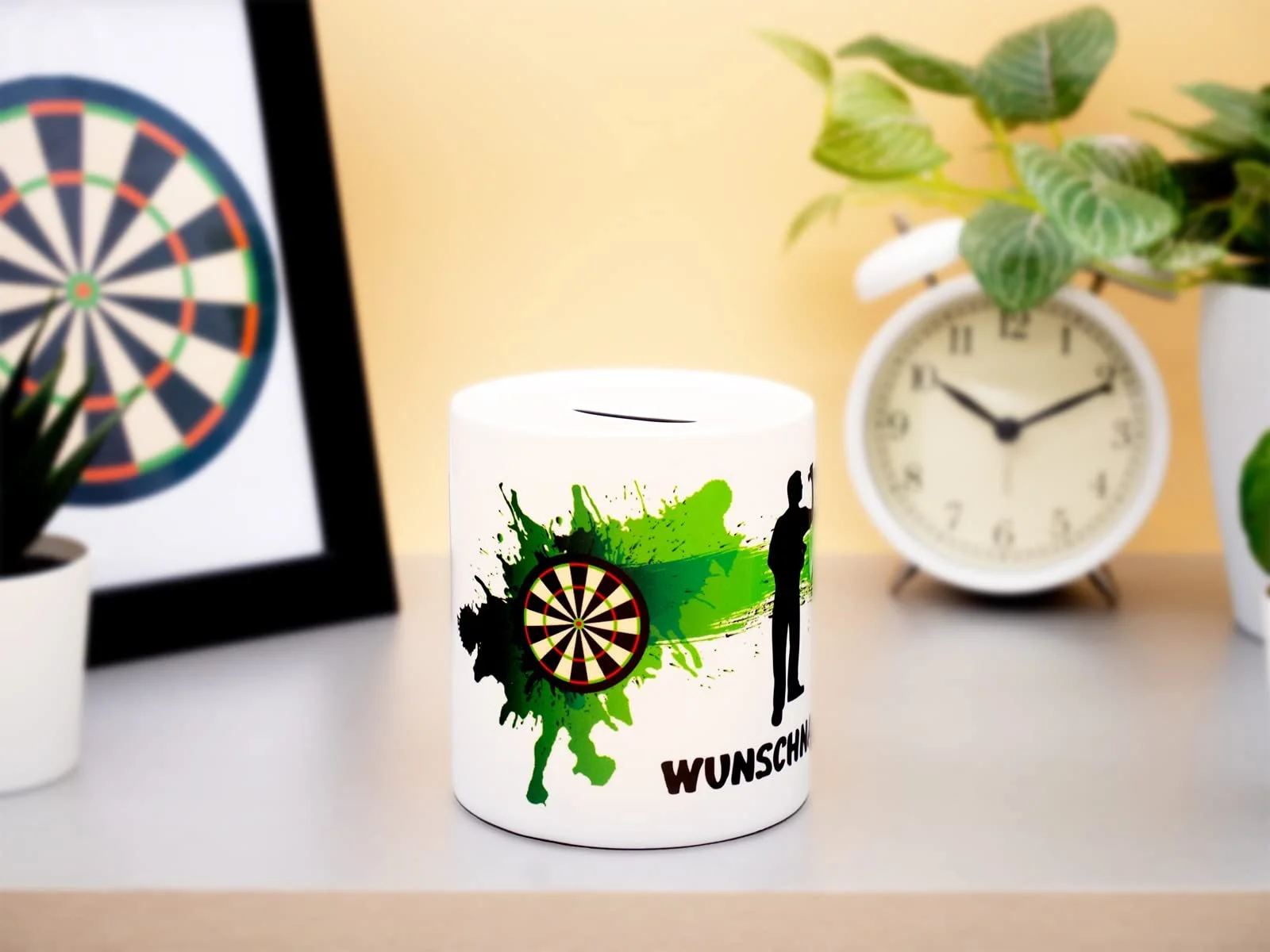 Копилка керамическая Dart Personalised Дартс Белая, фото №3