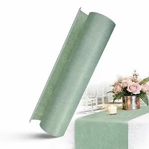 Купити Ранер для столу Non-Woven Eucalyptus Green 30 cm x 25 m Sage Green - Фото 1 Ранер для столу Non-Woven Eucalyptus Green 30 cm x 25 m Sage Green - Фото 1