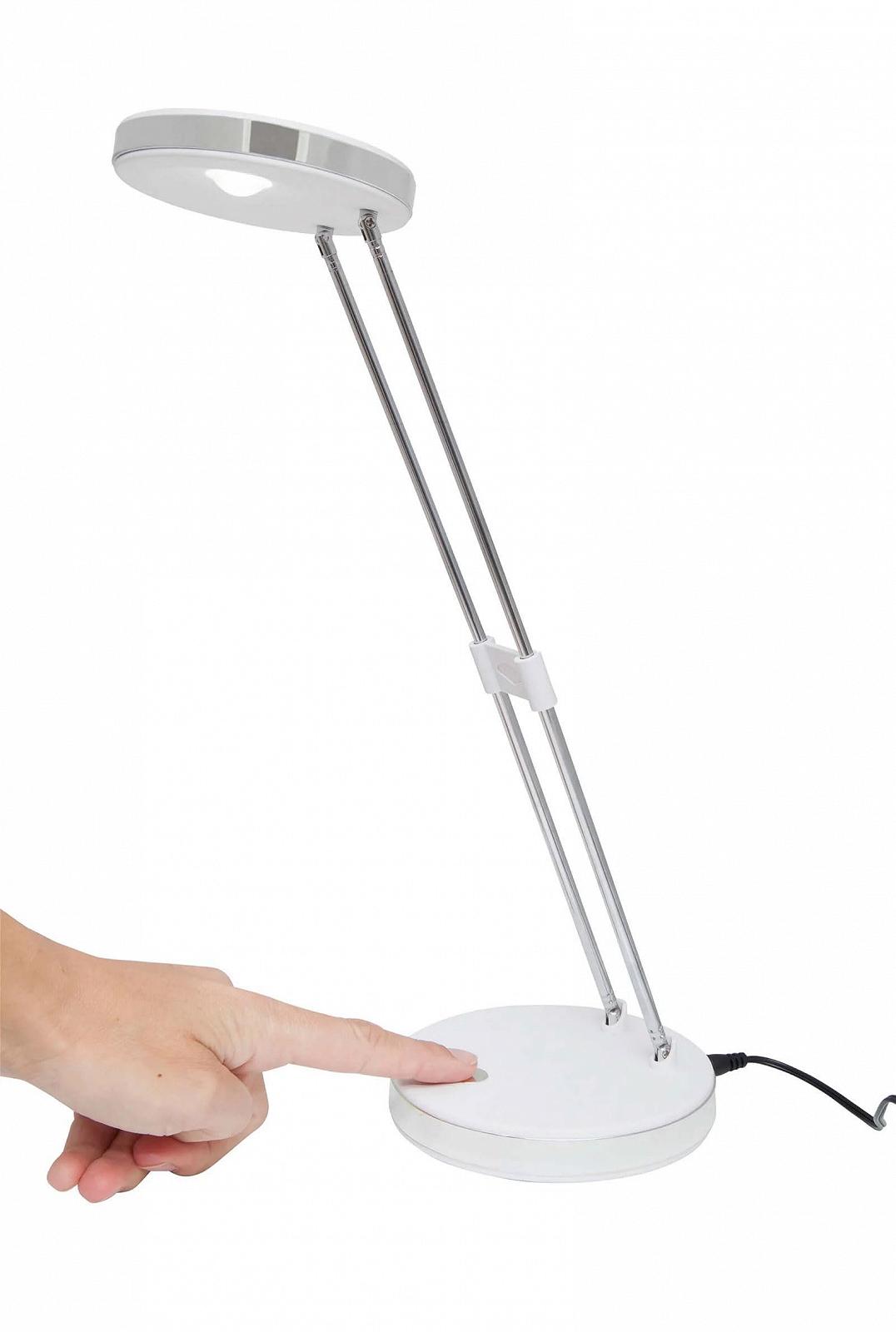 Настільна лампа MAUL Puck LED 1300 Люкс 6500 К Біла, фото №5