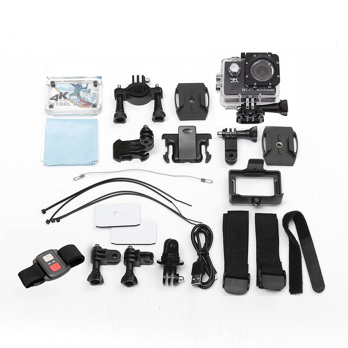 Екшн-камера Masunn Winksoar SJ8000 2.0 дюйма LCD WIFI 4K HD Sport DV Action Екшн-камера з пультом дистанційного керування, фото №3