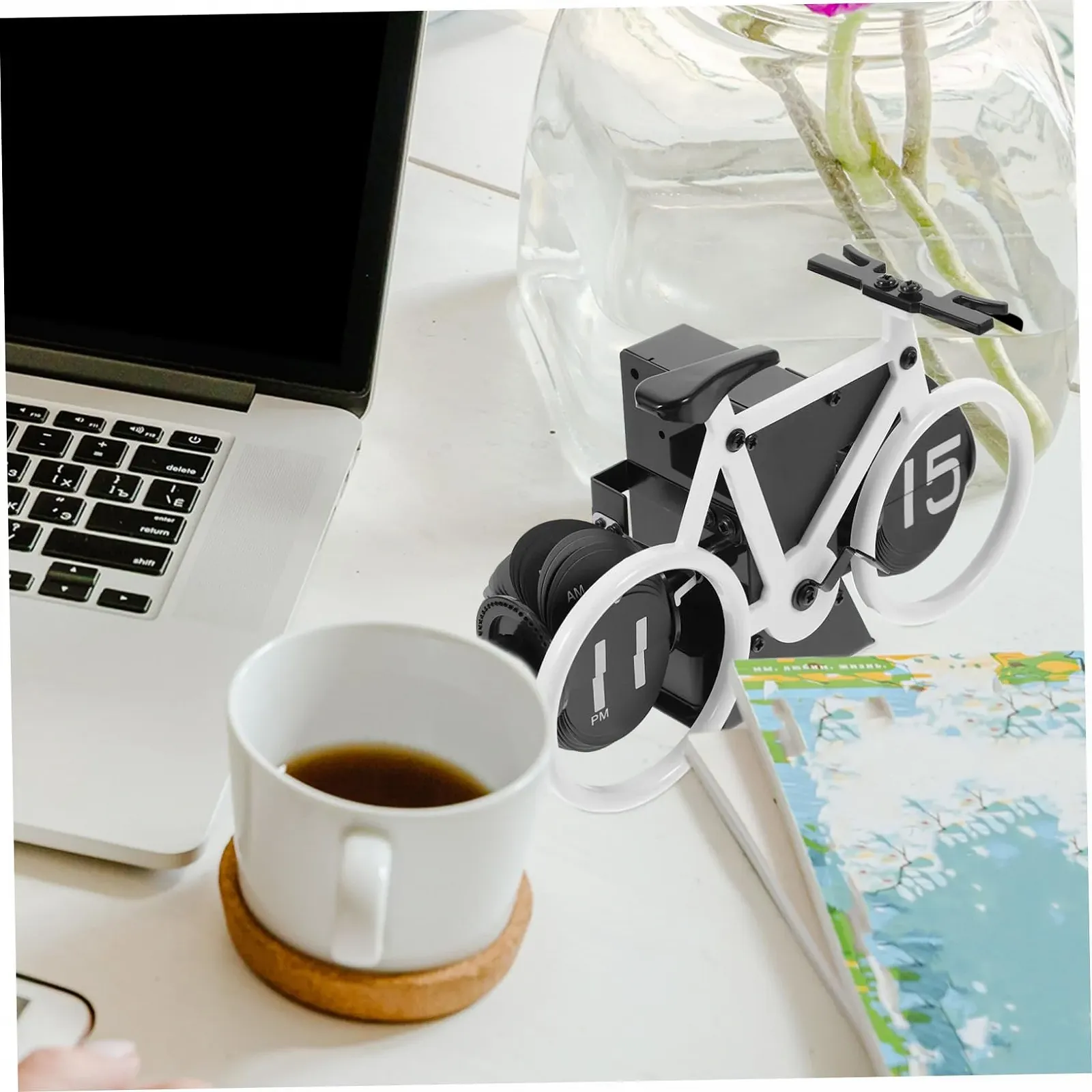 Настільний годинник у античному стилі FUNOMOCYA Білий, фото №2