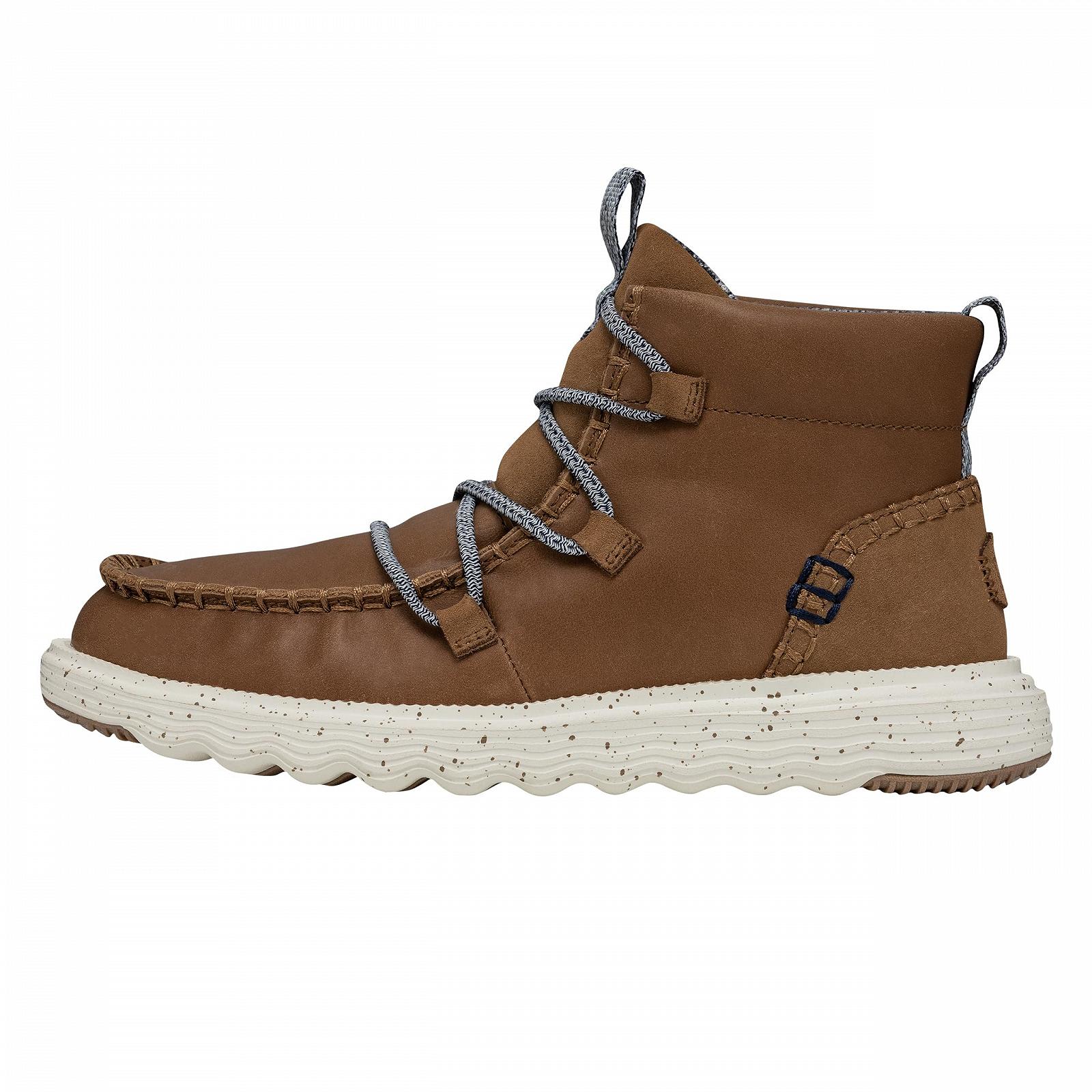 Ботинки Hey Dude Reyes Leather Urbane Donna Brown Коричневый, фото №1