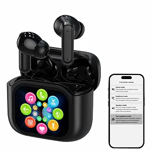 Бездротові Навушники з Сенсорним Екраном, AI Голосовий Переклад - Фото 1