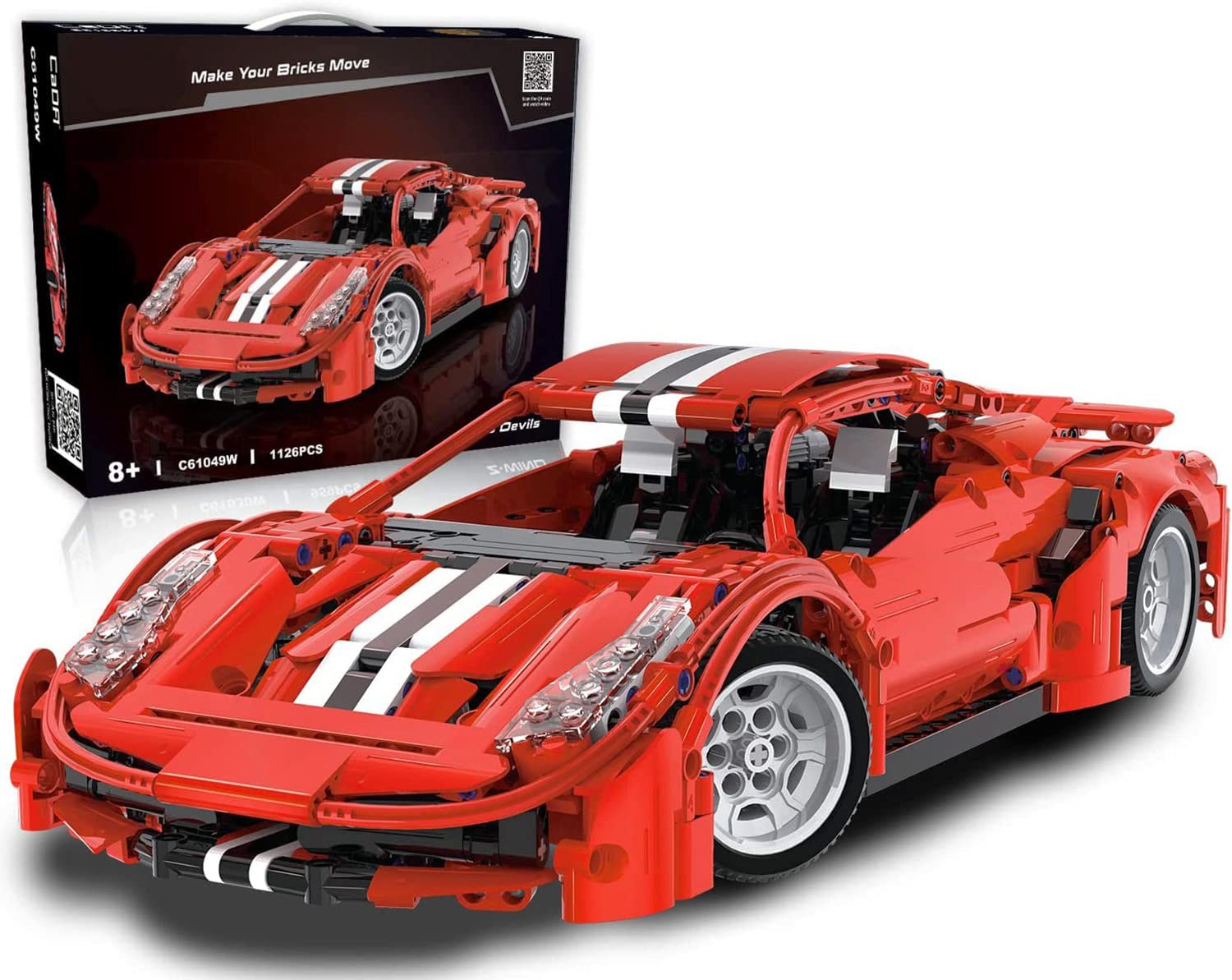 Набор CaDA Red Devils Автомобиль 1126 элементов, фото №1 Набор CaDA Red Devils Автомобиль 1126 элементов, фото №1
