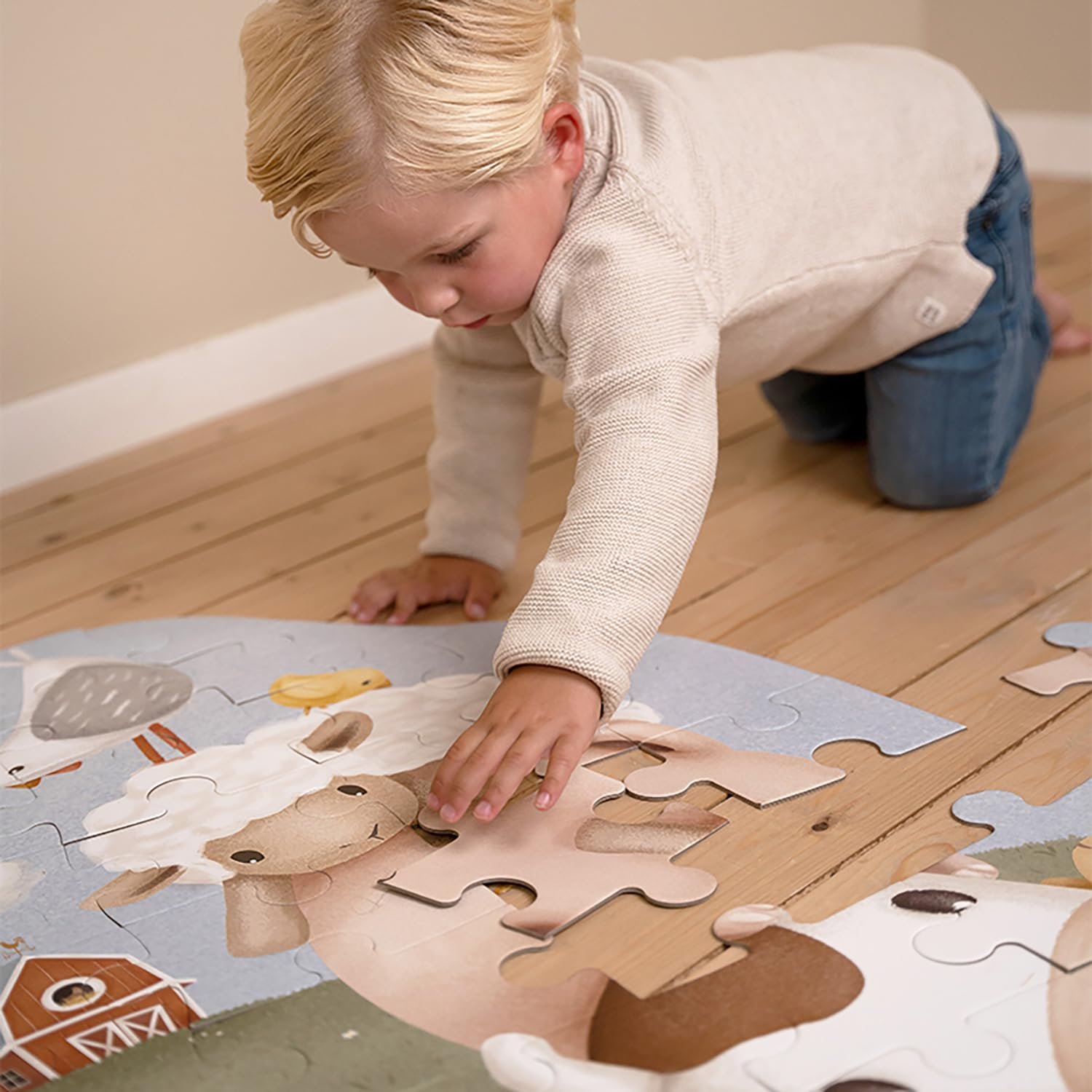 Пазл Little Dutch Little Farm XL напольный 42 элемента 4+, фото №3 Пазл Little Dutch Little Farm XL напольный 42 элемента 4+, фото №3