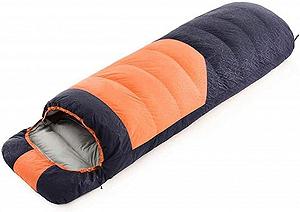 Спальний мішок MYVVKIA Daunen-Reiseschlafsack для осені та зими водонепроникний для кемпінгу оранжевий - Фото 1