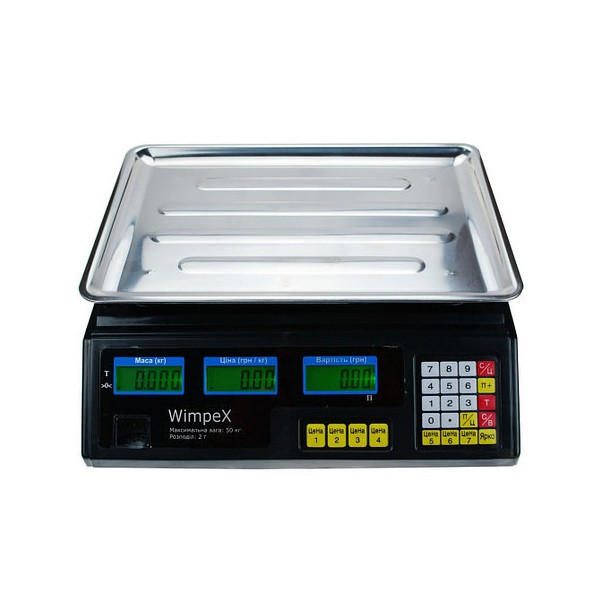 Торговые Весы электронные 50 кг 4V Wimpex sa90331 Черный Лучшая, фото №7