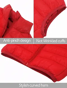 Жилет Happy Cherry Зимовий дитячий утеплений жилет-стійка Вітрозахисна безрукавка synthetic.ua - Фото 1