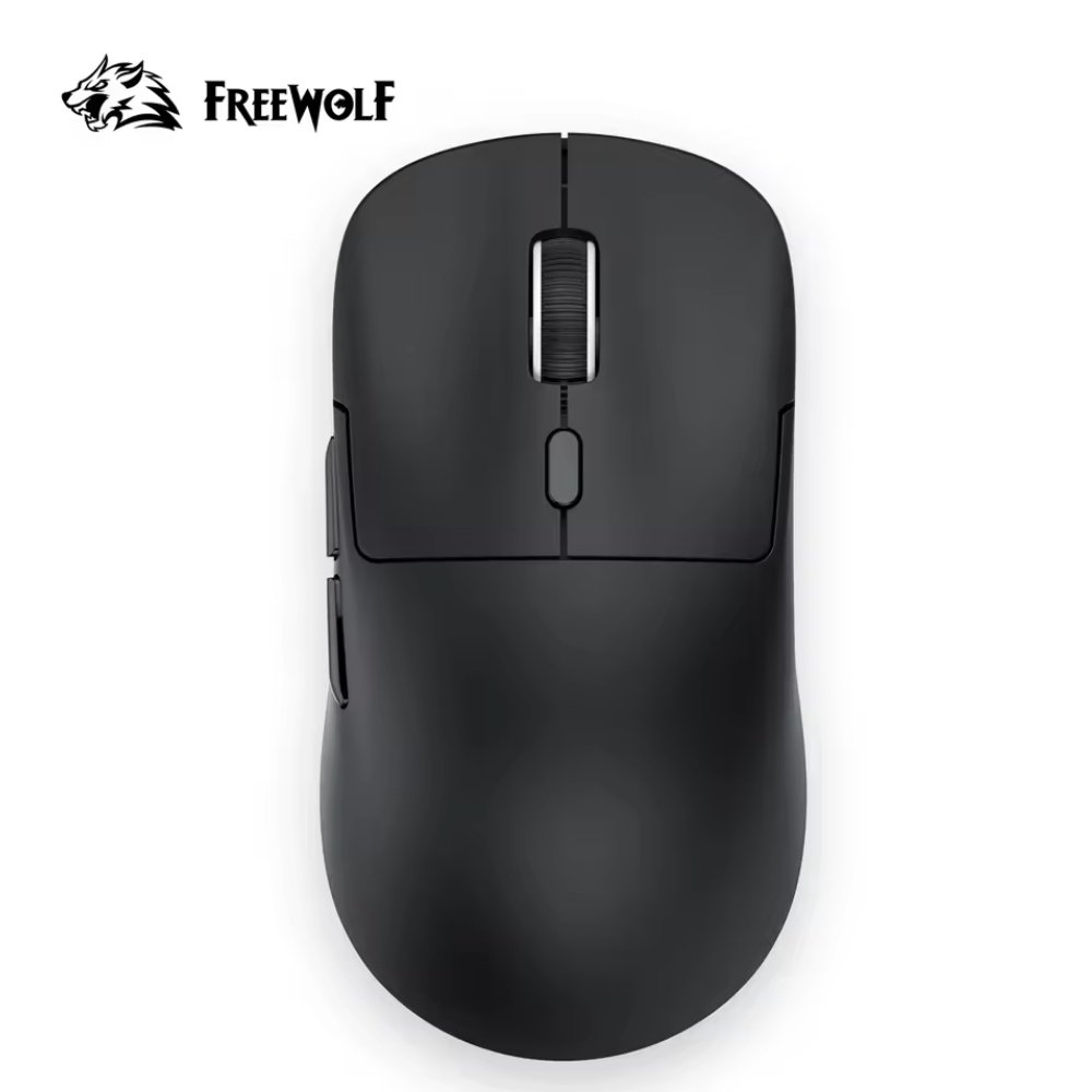 Миша FreeWolf A6 Black 24000DPI PAM3311 1000Hz 59г, фото №1