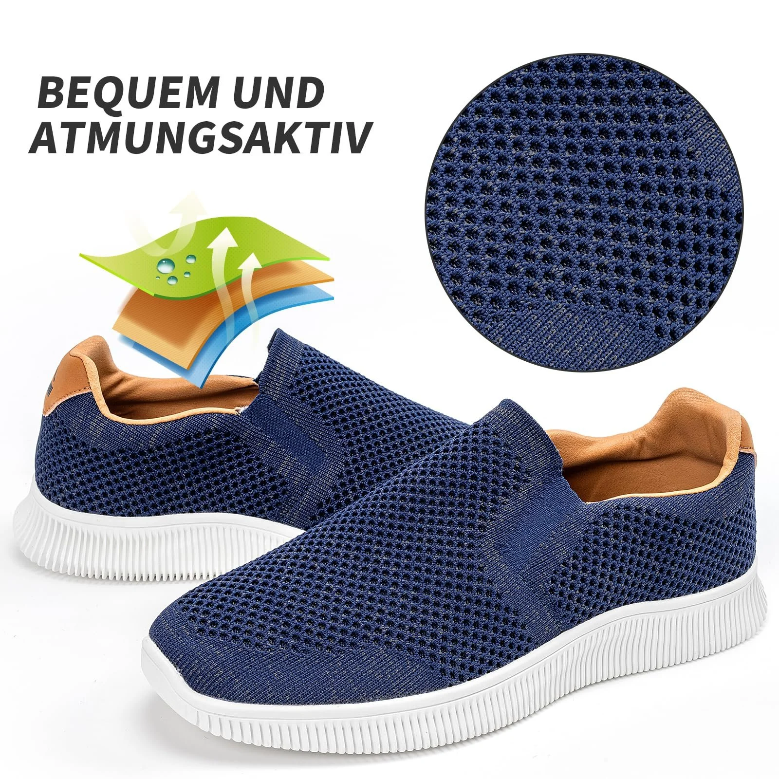 Кросівки MrToNo Сліпони Чоловічі Спортивні Легкі для Ходьби, фото №2 Кросівки MrToNo Сліпони Чоловічі Спортивні Легкі для Ходьби, фото №2