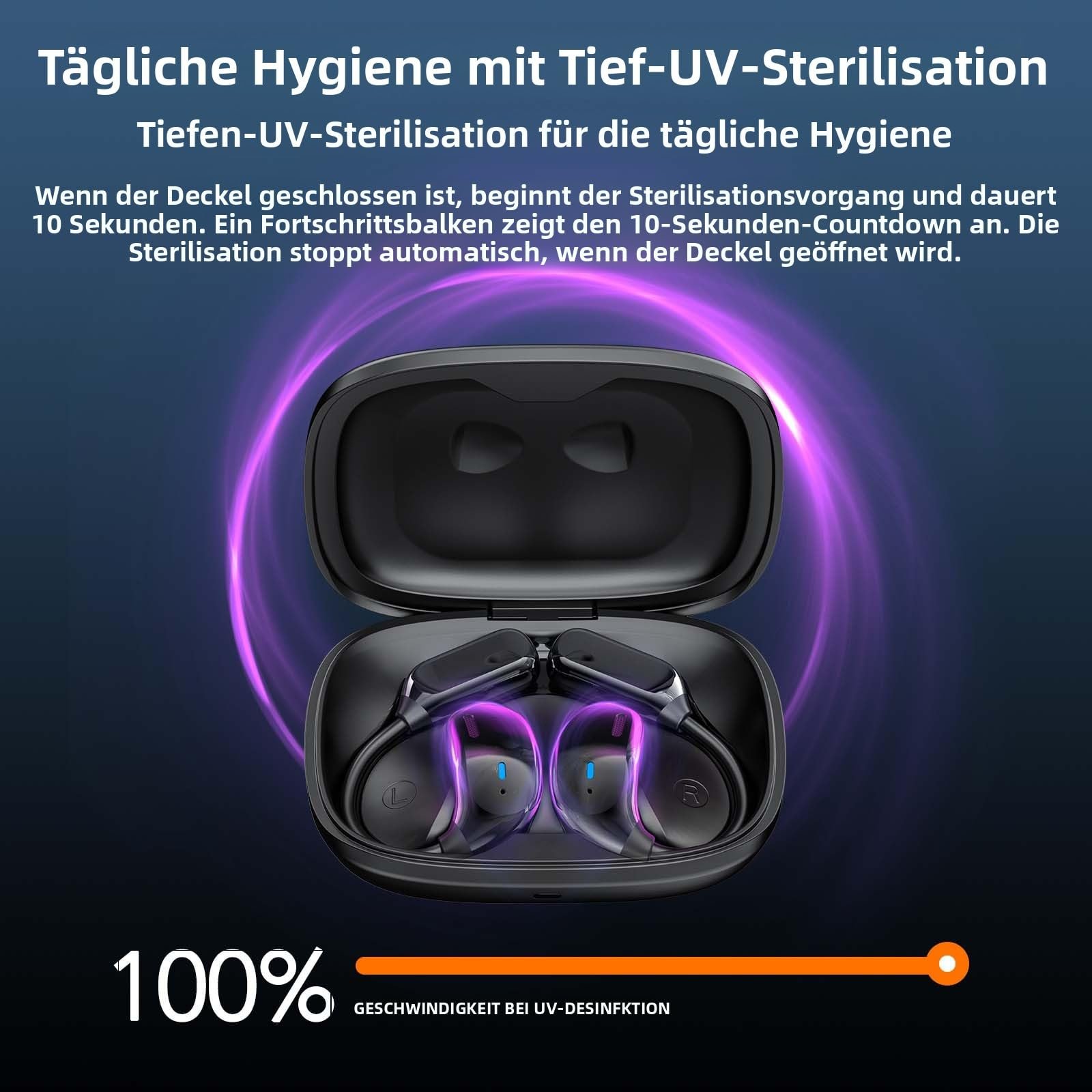 Наушники-переводчики Ki 3-в-1, голоса в реальном времени на 135 языках с микрофоном ANC и приложением, Bluetooth 5.4, 8 режимов, 50 часов, фото №5