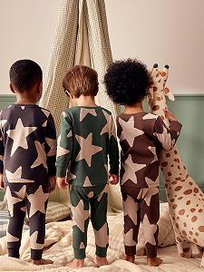 Комплект піжам NEXT з довгими рукавами, 3 шт. synthetic.ua - Фото 1