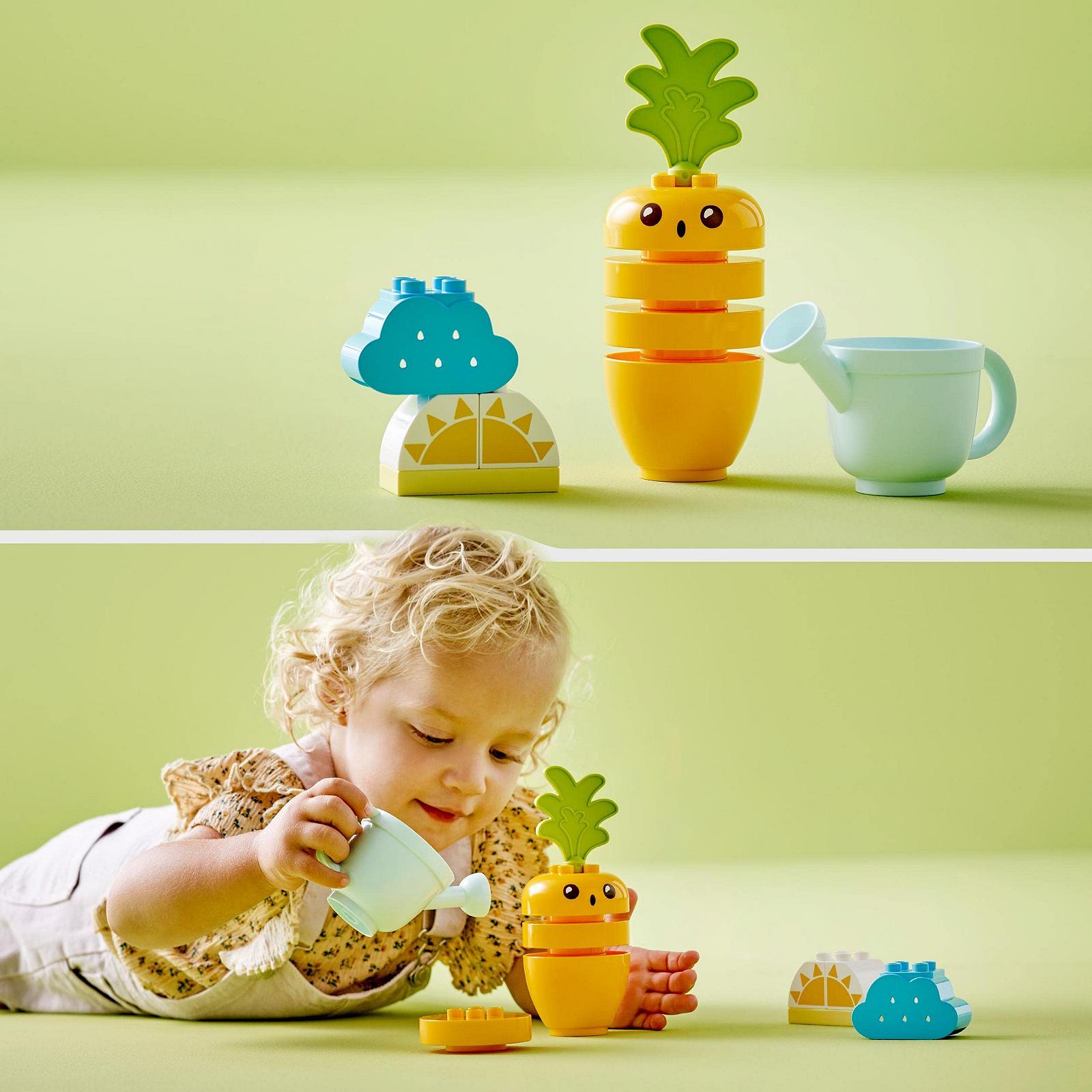 Конструктор LEGO Duplo My First Growing Carrot, іграшка для дітей від 1,5 років з 4 блоками овочів, фото №8