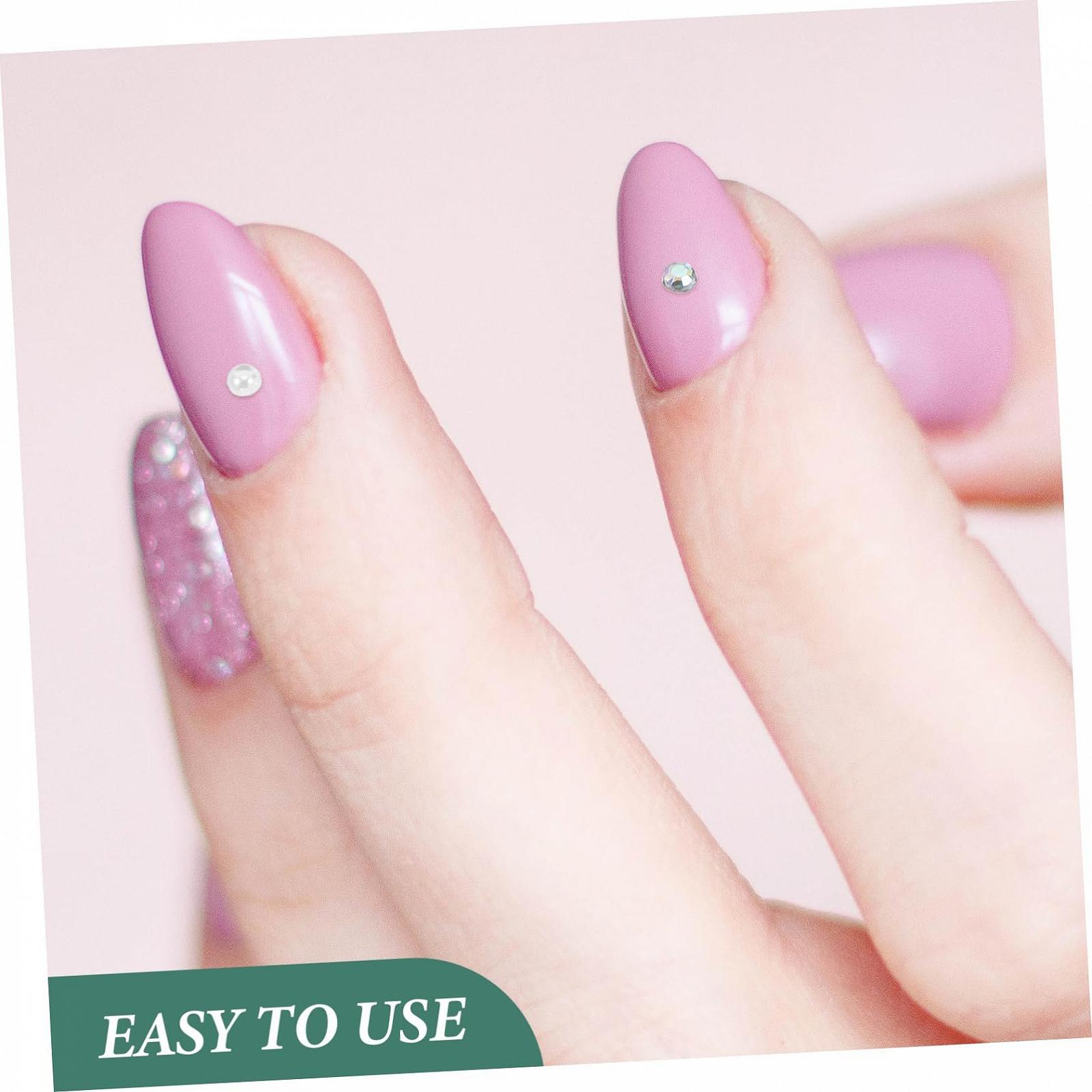 Стразы и жемчуг для ногтей, 2 коробки, плоские полужемчужины и сверкающие кристаллы, украшения для ногтей для женщин, самодельный маникюр, украшения для ногтей, фото №9