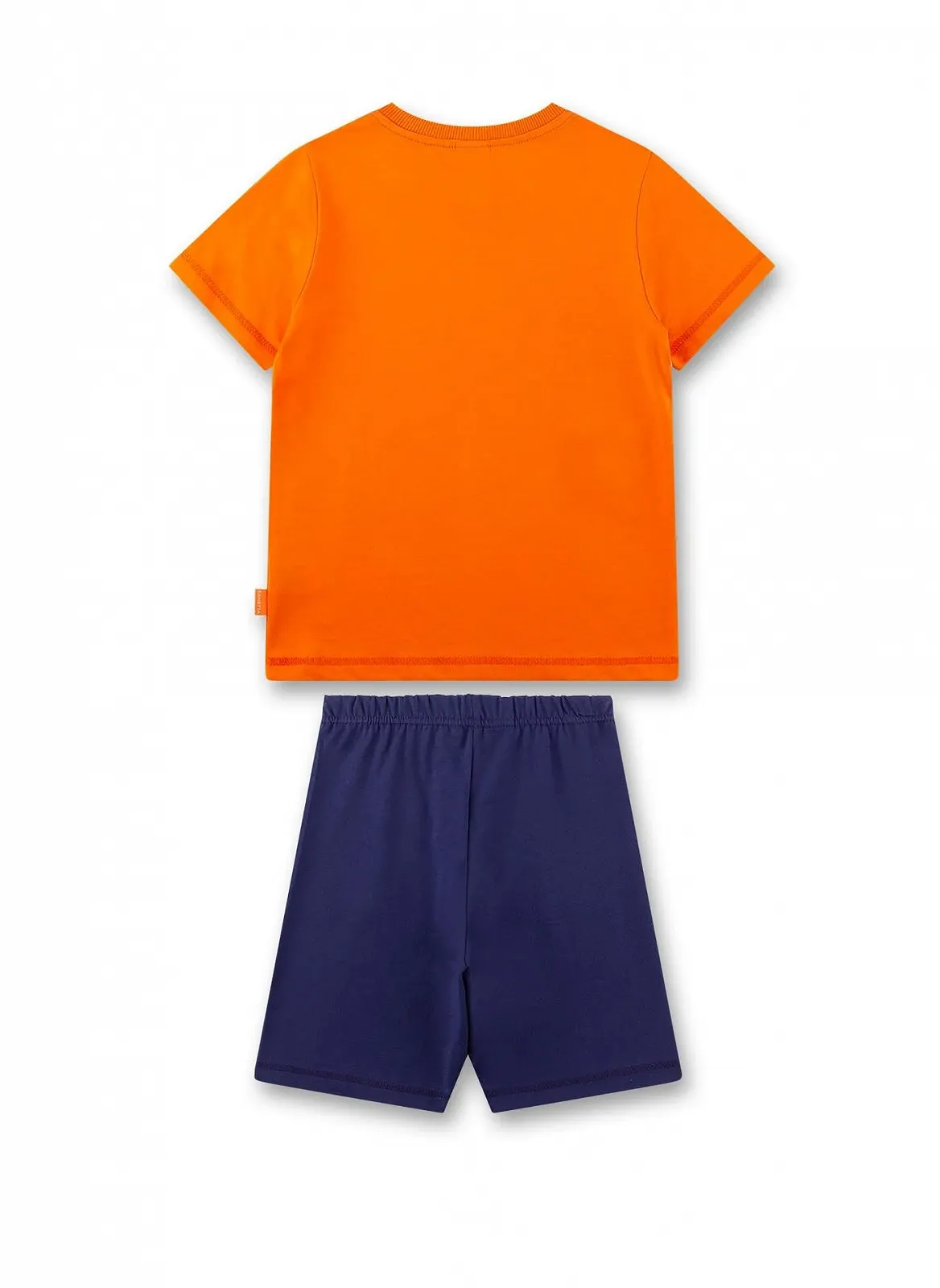 Комплект піжамний Sanetta для хлопчиків Шорти Помаранчевий, фото №2