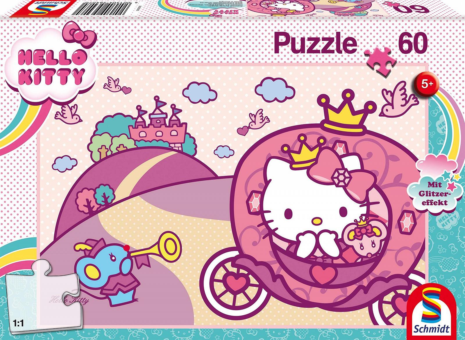 Пазл Schmidt Spiele Hello Glitter Puzzle Princess Kitty 56407 60 деталей цветной, фото №1