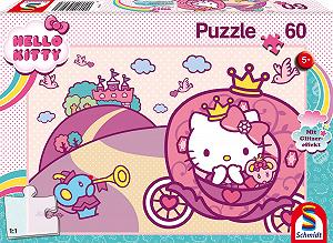 Пазл Schmidt Spiele Hello Glitter Puzzle Princess Kitty 56407 60 деталей цветной - Фото 1