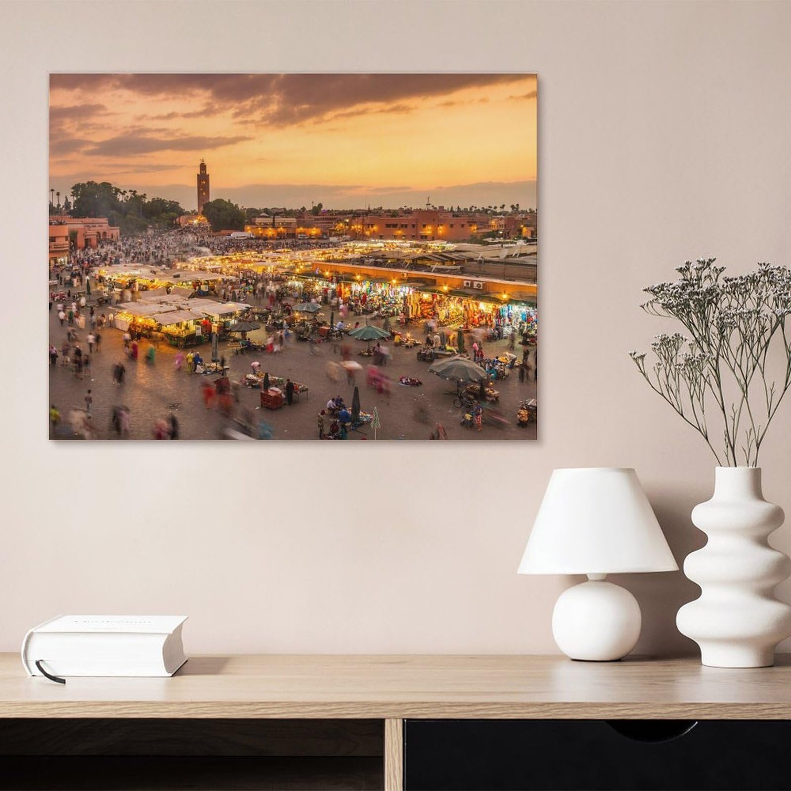 Пазл деревянный Evening Jamaa EL-Fna Marketplace, Marrakech, Morocco 1000 деталей 75 x 50 см, фото №3