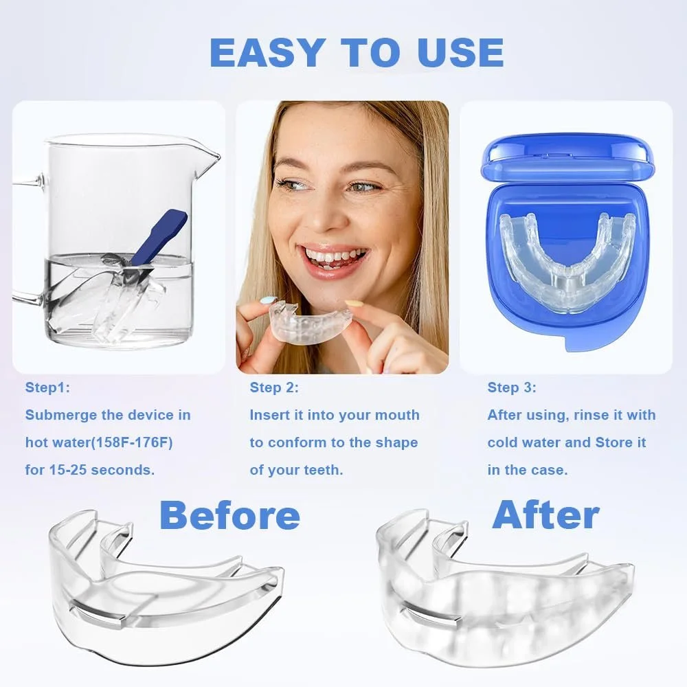 Ротовой фиксатор от храпа Устройство для остановки храпа для тихого сна дыхательные аппараты и носовые полоски для мужчин и женщин, фото №4 Ротовой фиксатор от храпа Устройство для остановки храпа для тихого сна дыхательные аппараты и носовые полоски для мужчин и женщин, фото №4